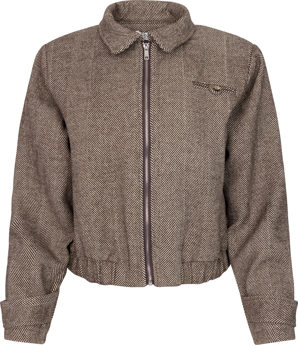 Miaic Short Jacket - Brown Stripes