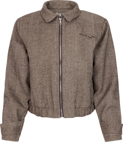 Miaic Short Jacket - Brown Stripes