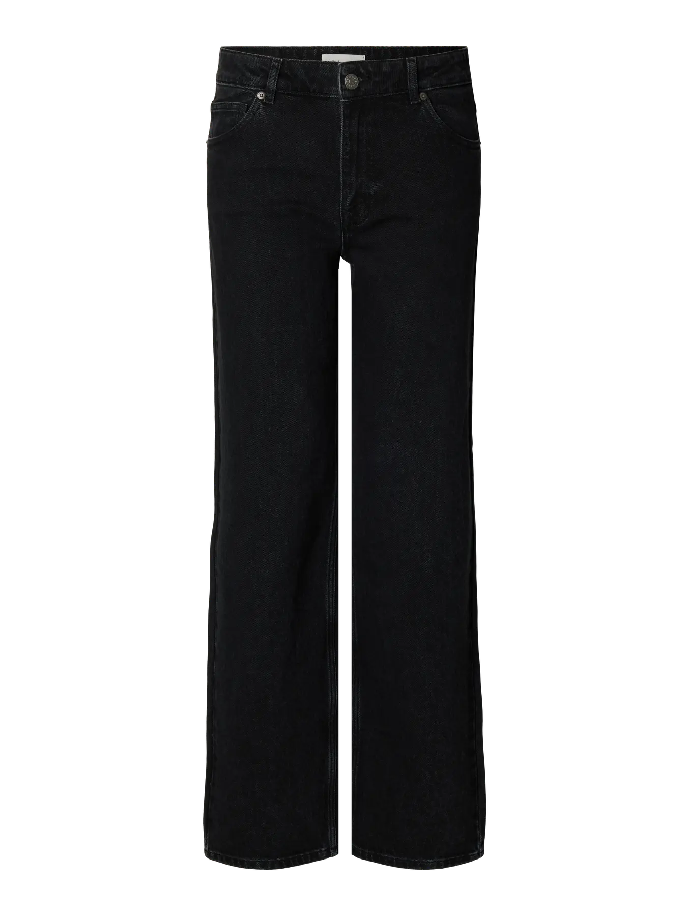 Wide Bea-Kori Hw Jeans - Black Denim