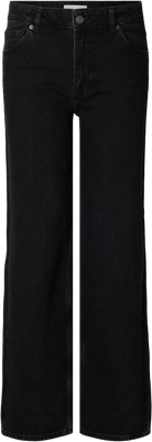 Wide Bea-Kori Hw Jeans - Black Denim
