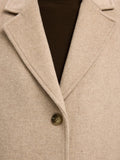 Sasja Wool Blend Coat - Sandshell Melange