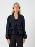 Y.A.S Yascelina Ls Denim Tie Top