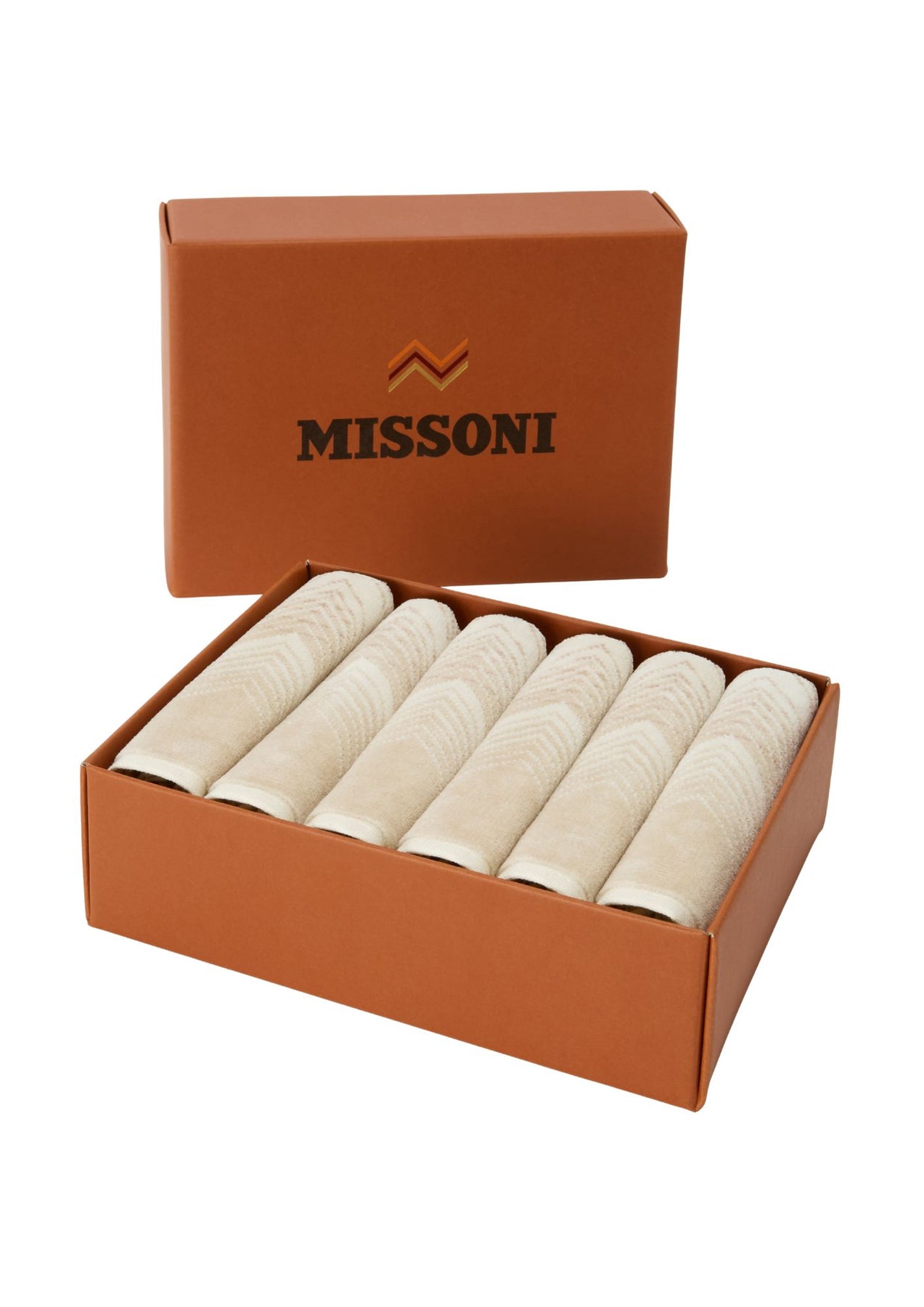 Marea Face Towel 6 Pcs - Natural/Cream