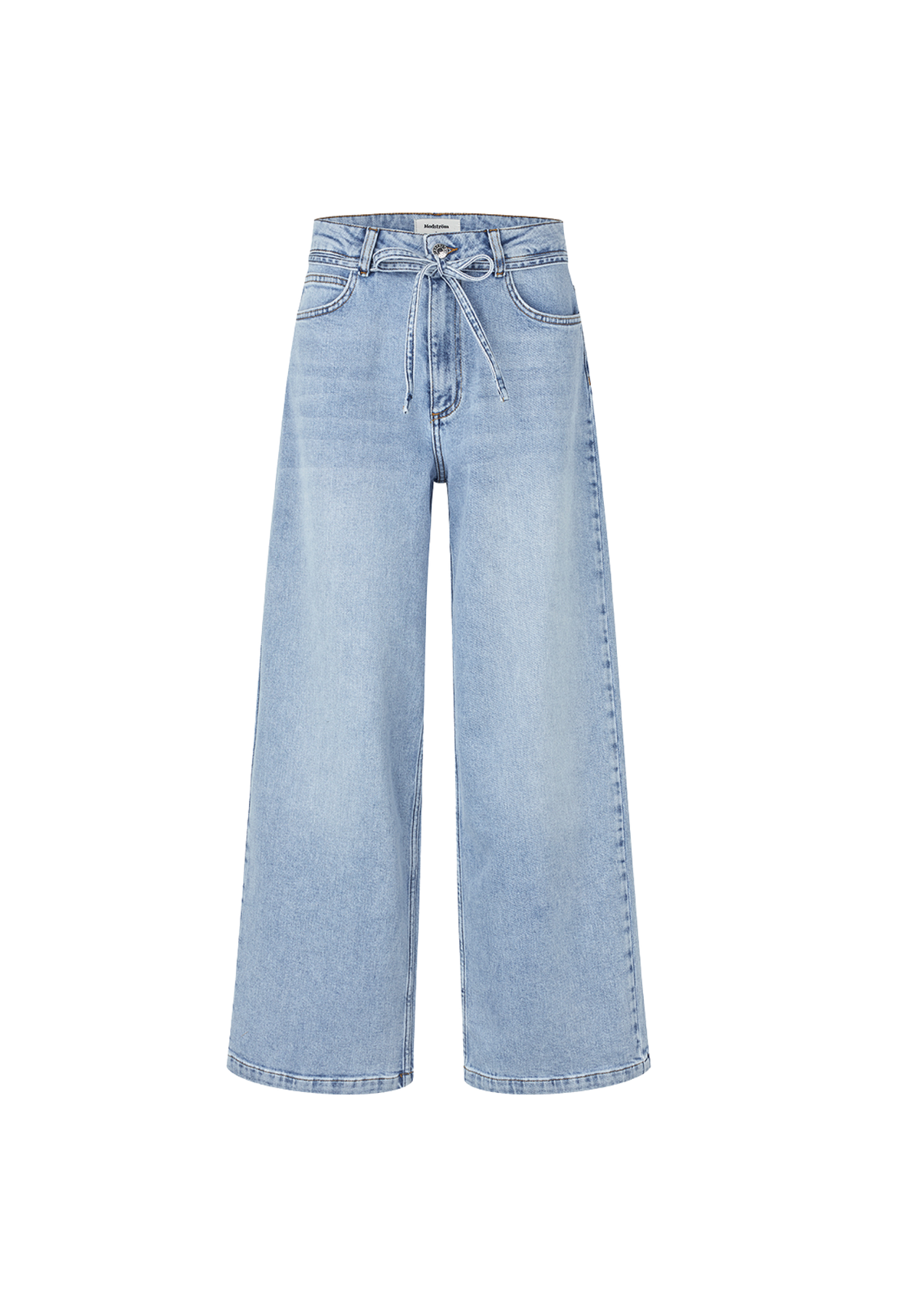 Isolde Solid Pants - Bleach Blue Wash
