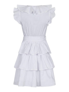 Ramsey Solid Dress - White