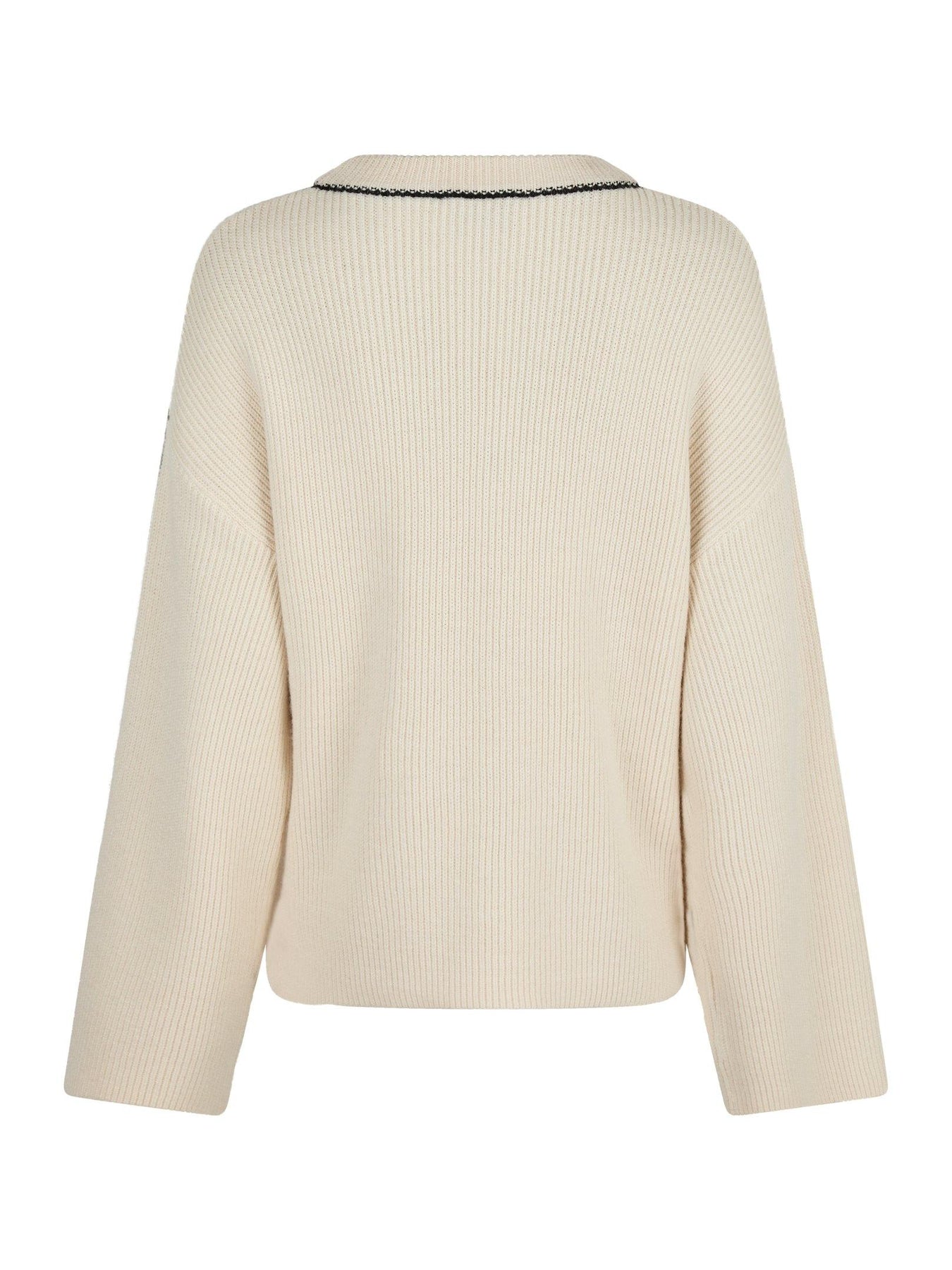 Latte Knit Blouse - Ivory