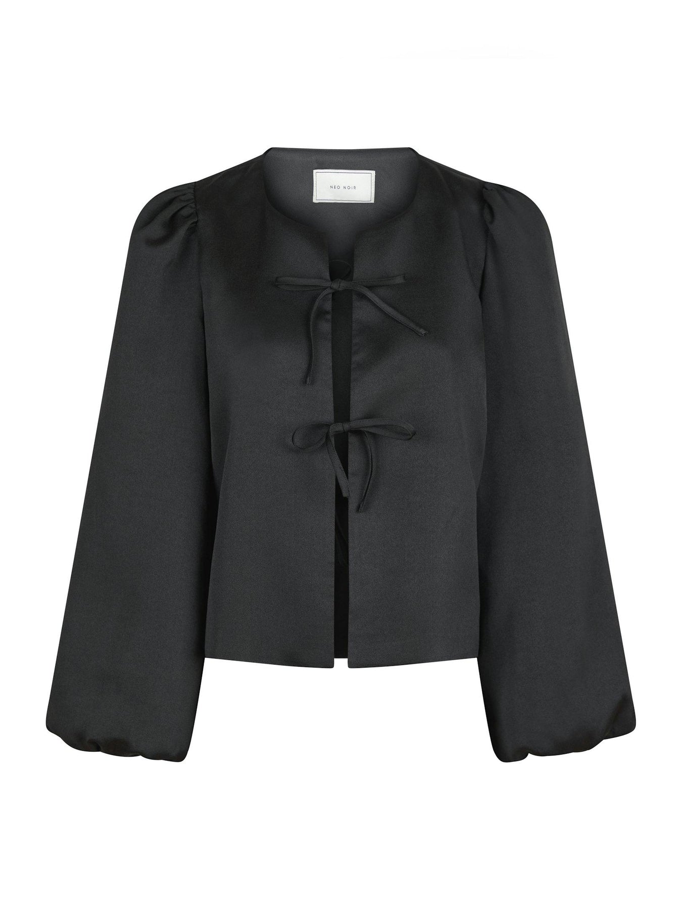 Daliska Dull Satin Blouse - Black