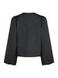 Daliska Dull Satin Blouse - Black