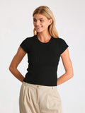 Tirra Knit Tee - Black