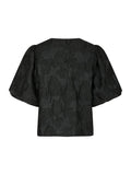 Aska Jacquard Blouse - Black