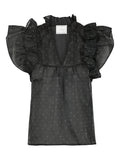 Jayla Bedazzled Top - Black