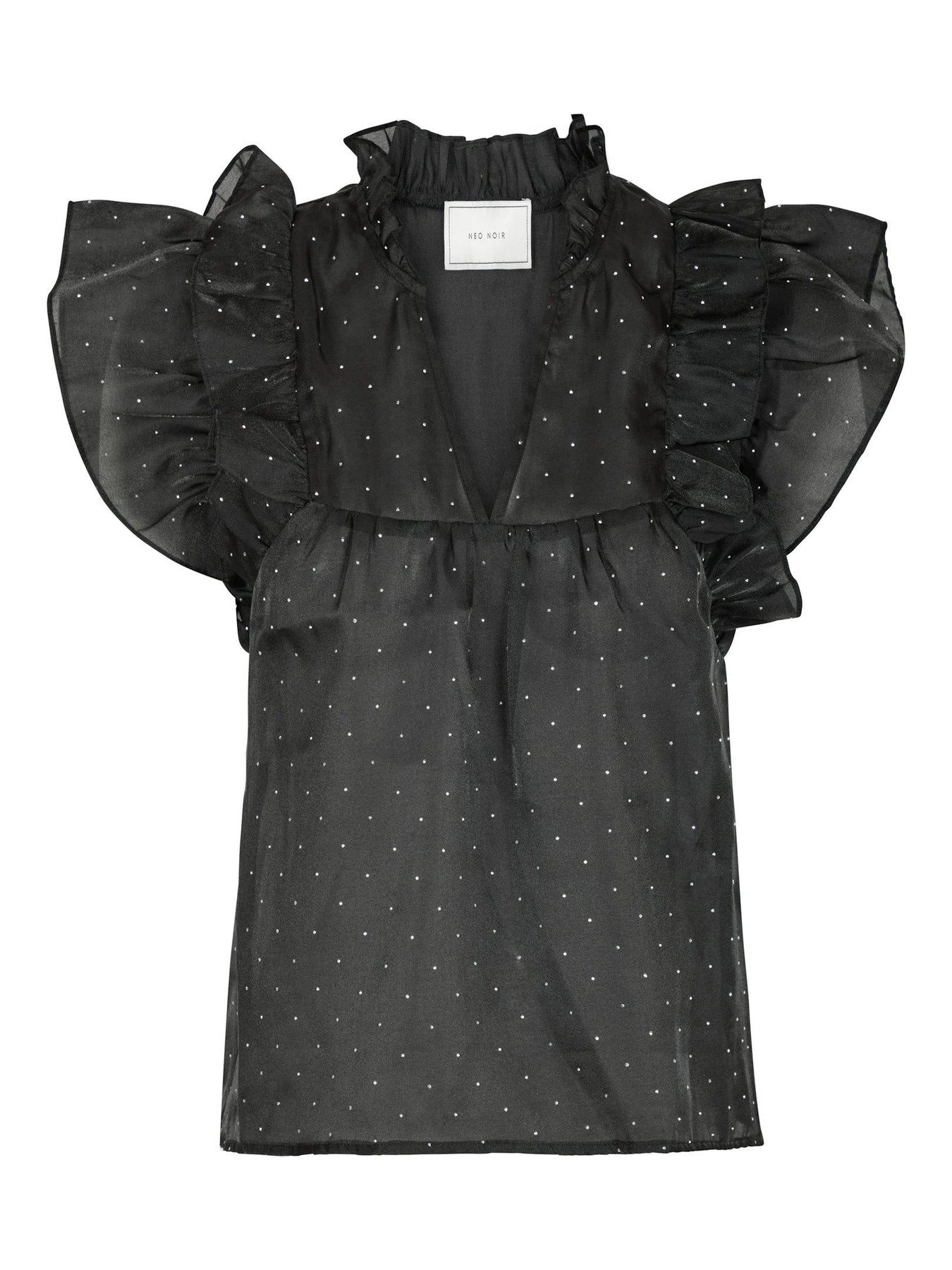 Jayla Bedazzled Top - Black