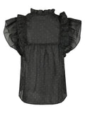 Jayla Bedazzled Top - Black