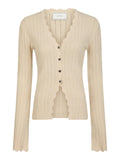 Clara Stitch Knit Blouse - Sand
