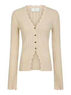 Clara Stitch Knit Blouse - Sand