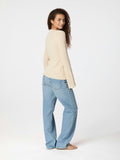 Clara Stitch Knit Blouse - Sand