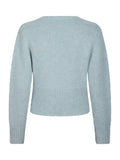 Kilua Fluffy Wrap Knit Blouse - Ljusblå