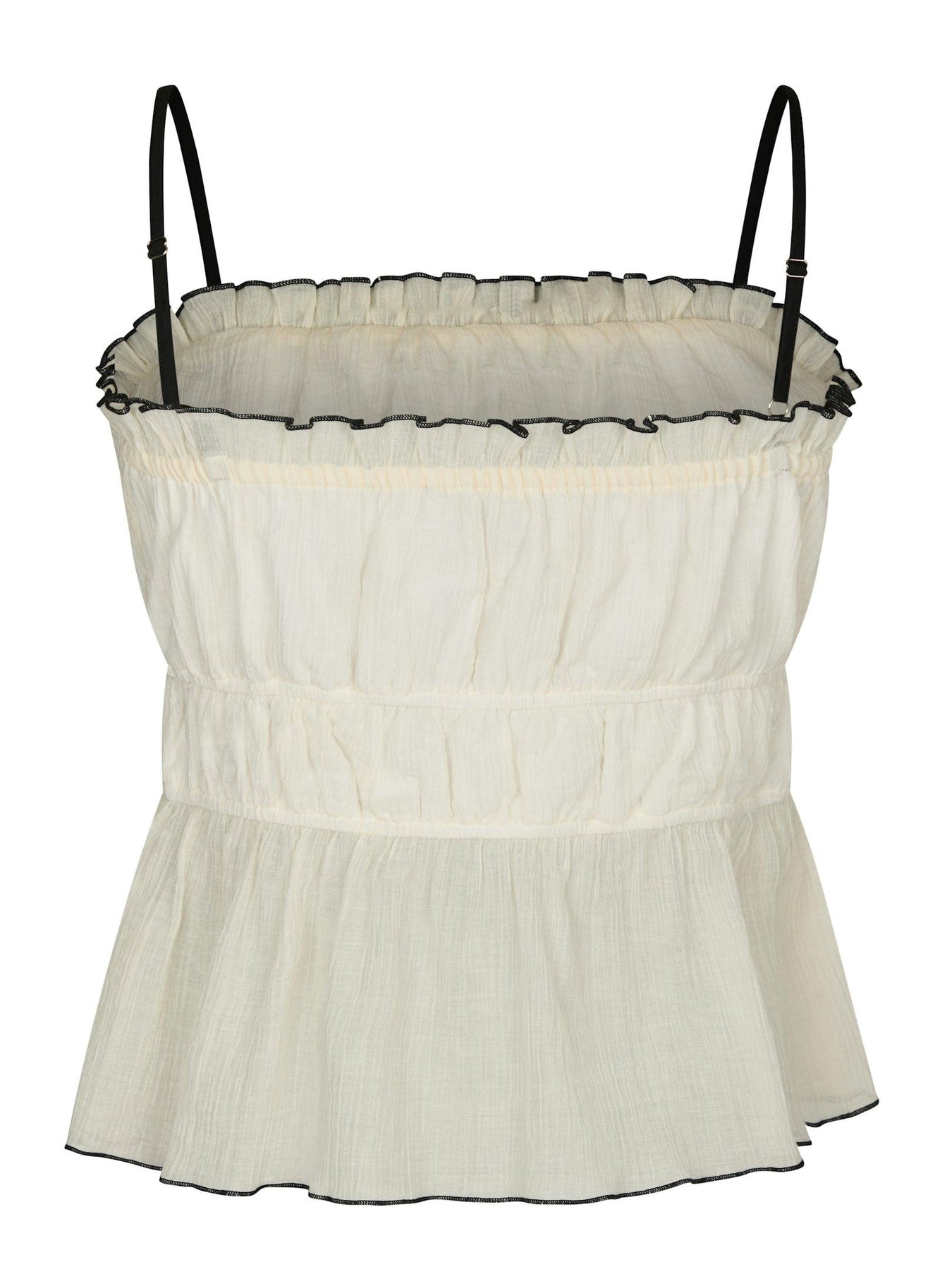 Emberly Crepe Top - Creme