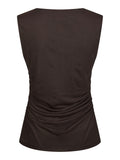 Liblana Mesh Top - Dark Brown