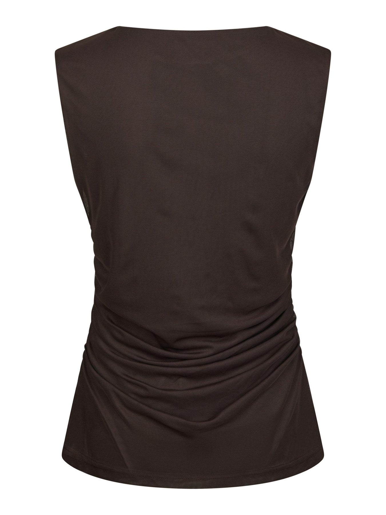 Liblana Mesh Top - Dark Brown