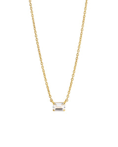 Emerlald Chain Necklace - Gold