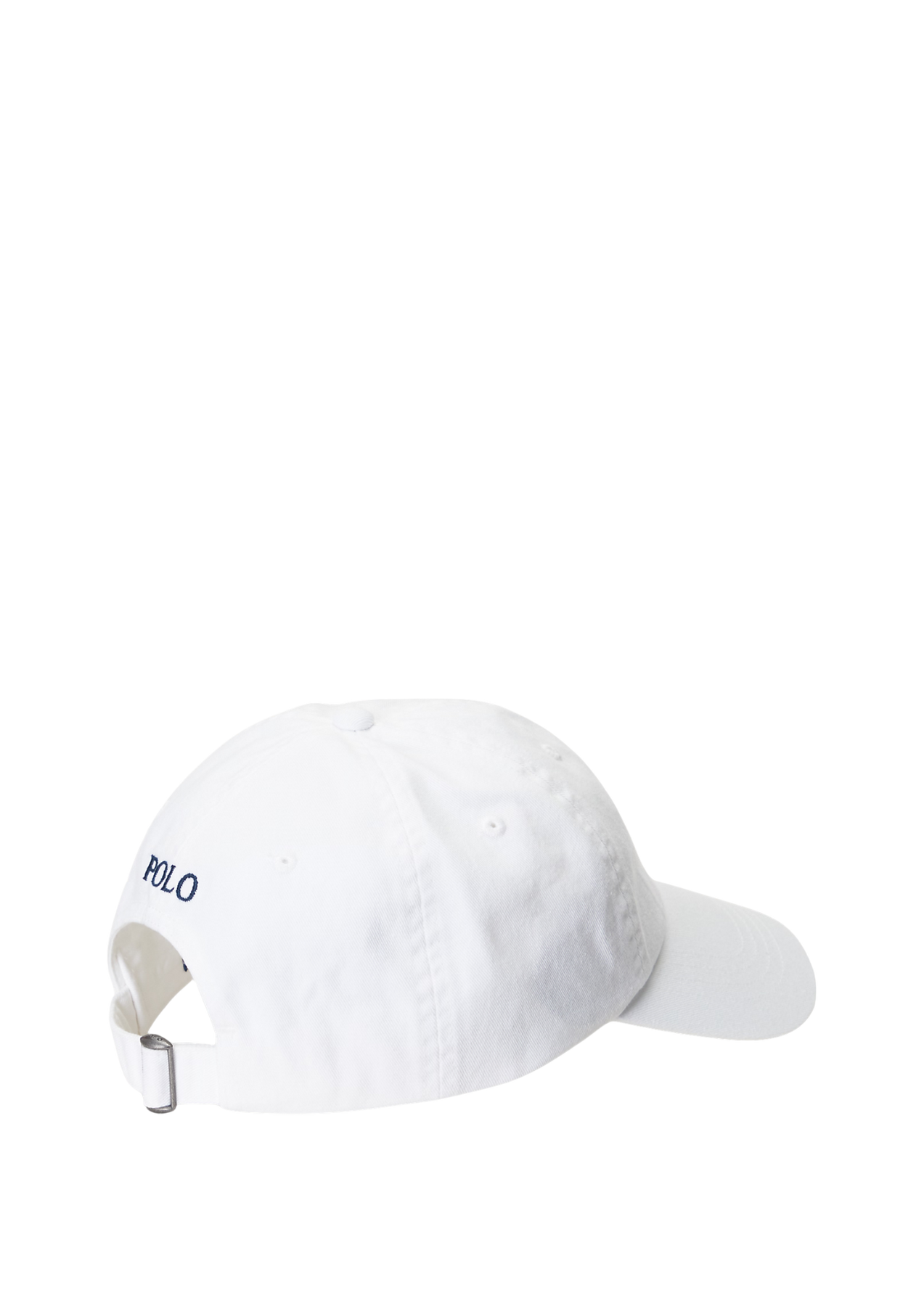The Iconic Cotton Chino Ball Cap - White/Newport Navy