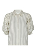 Etta Slim Stripe Shirt - Off White