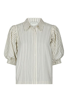 Etta Slim Stripe Shirt - Off White