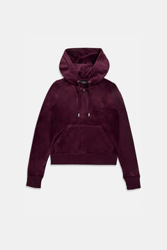 Robertson Classic Velour Zip Hoodie - Winetasting