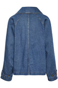MableIW Minona Short Coat - Dark Blue Denim