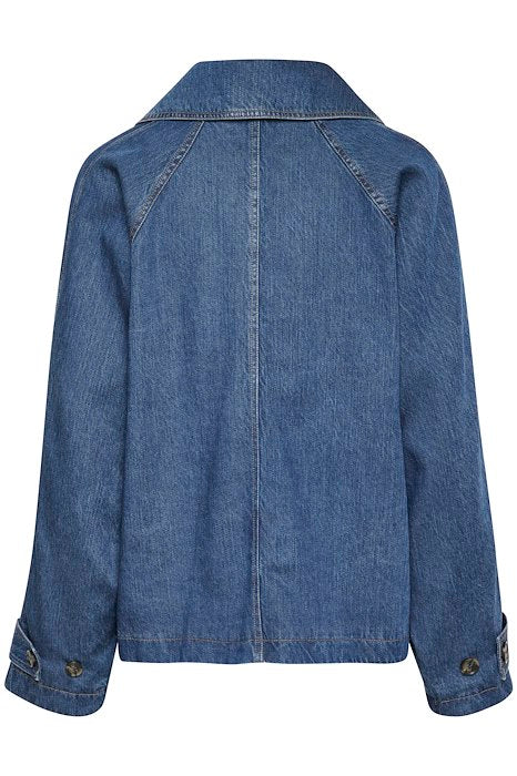 MableIW Minona Short Coat - Dark Blue Denim