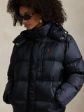 Water-Repellent Quilted Down Jacket - Rl Navy