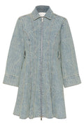 GiannaGZ Short Dress - Blue/White Marble