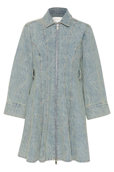 GiannaGZ Short Dress - Blue/White Marble