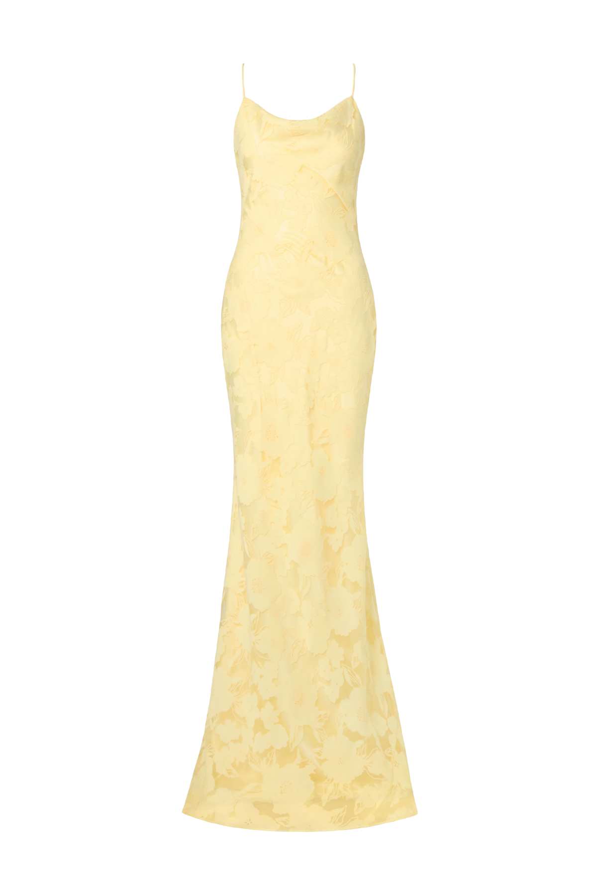 Sorelle Lace Slip Maxi Dress - Light Lemon