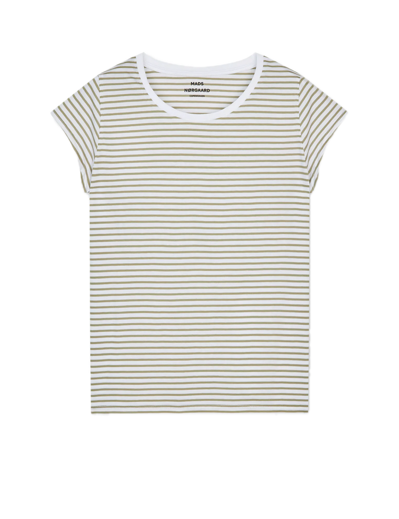 Fine Jersey Stripe Teasy Tee Fav - Brilliant White/Overland Trek