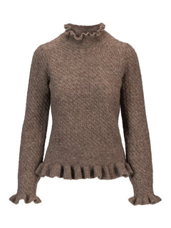 Vienna Alpaca Sweater - Walnut