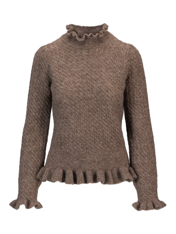 Vienna Alpaca Sweater - Walnut