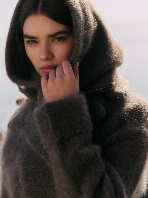 Kajsa Chunky Balaclava - Mörkbrun