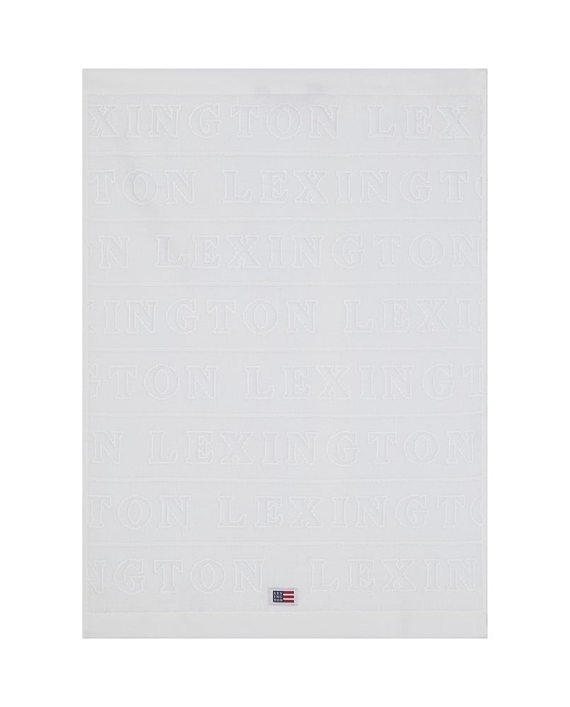 Velour Logo Handduksset 50x70 - Vit