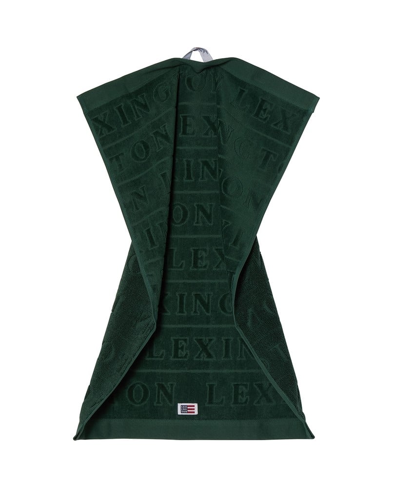 Velour Logo Towel Set 50X70 - Juniper Green