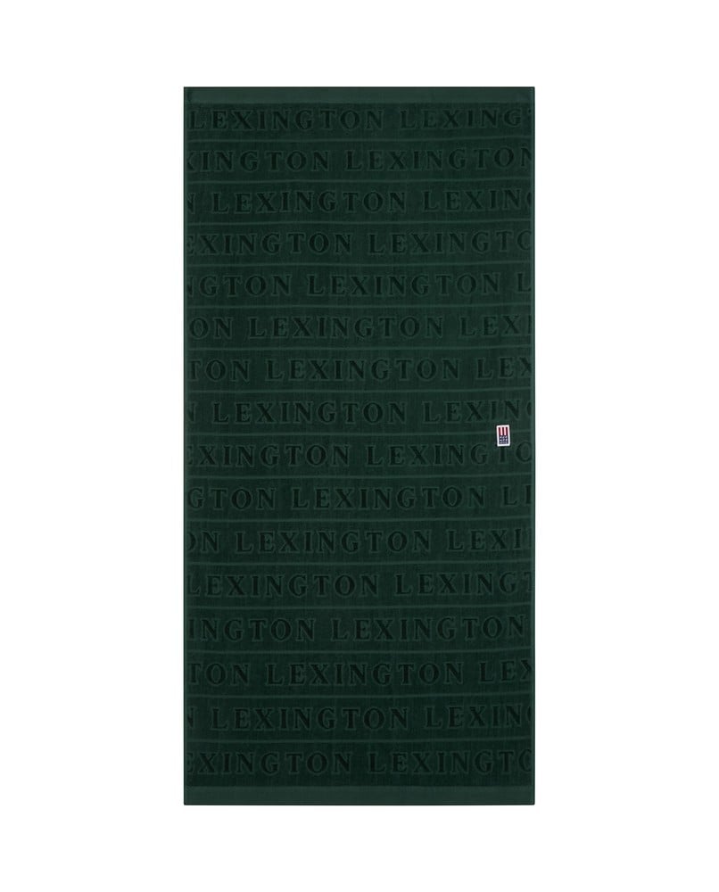 Velour Logo Handduksset 50X70/70X130 - Juniper Green
