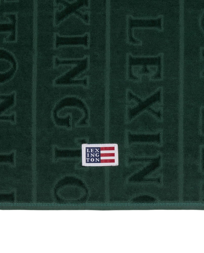 Velour Logo Handduksset 50X70/70X130 - Juniper Green