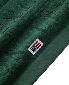 Velour Logo Towel Set 50X70/70X130 - Juniper Green