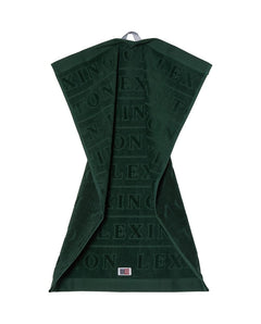 Velour Logo Towel Set 50X70/70X130 - Juniper Green
