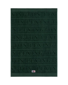 Velour Logo Towel Set 50X70/70X130 - Juniper Green