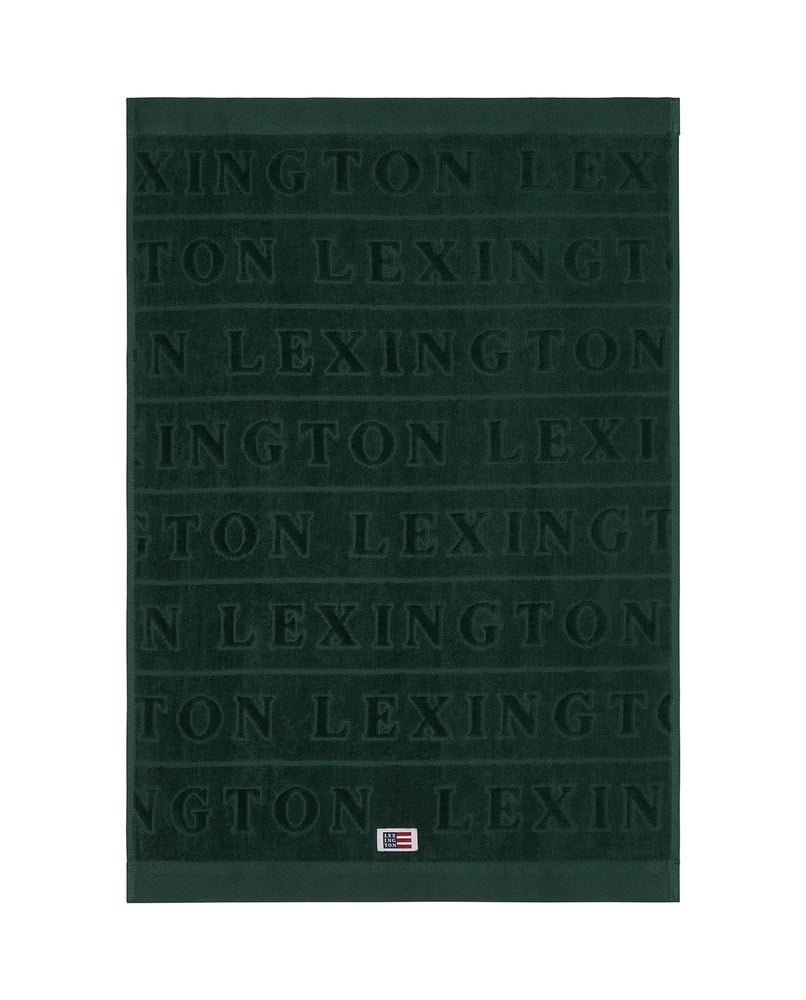 Velour Logo Handduksset 50X70/70X130 - Juniper Green