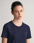 Regular Tonal Shield Ss T-Shirt - Evening Blue