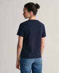 Regular Tonal Shield Ss T-Shirt - Evening Blue