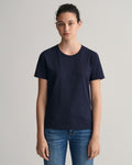 Regular Tonal Shield Ss T-Shirt - Evening Blue
